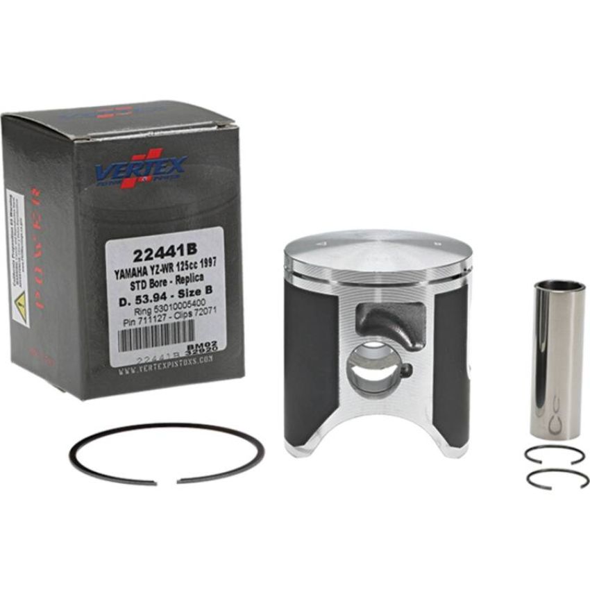 Vertex Pistons 22441B Vertex Piston 1997 Yamaha YZ 125 125cc Cast Replica Piston Kit