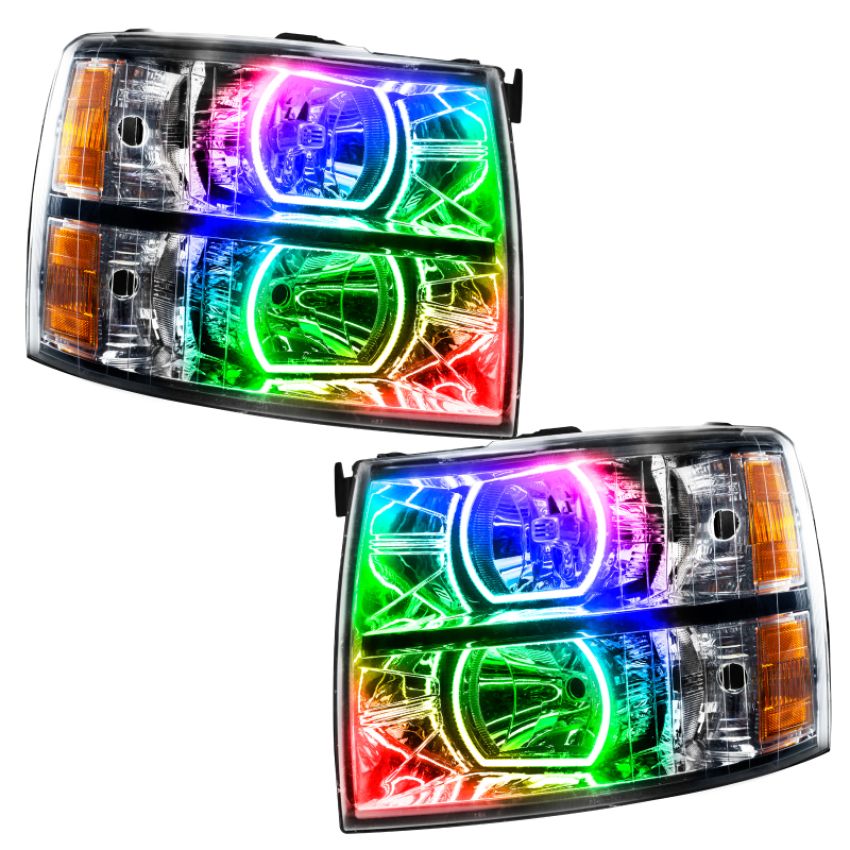 Oracle Lighting 8188-504 SMD Pre-Assembled Headlights, Square Style, ColorSHIFT(tm) - Simple