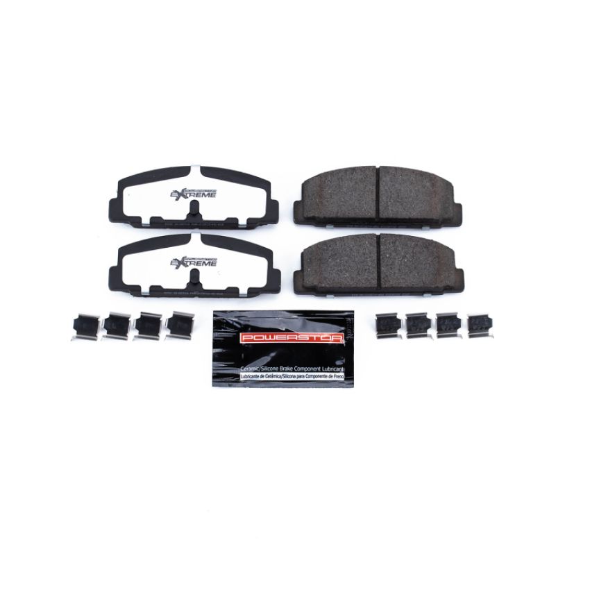 PowerStop Z26-332 PowerStop - Z26 Performance Carbon-Fiber Ceramic Brake Pads with Hardware Kit