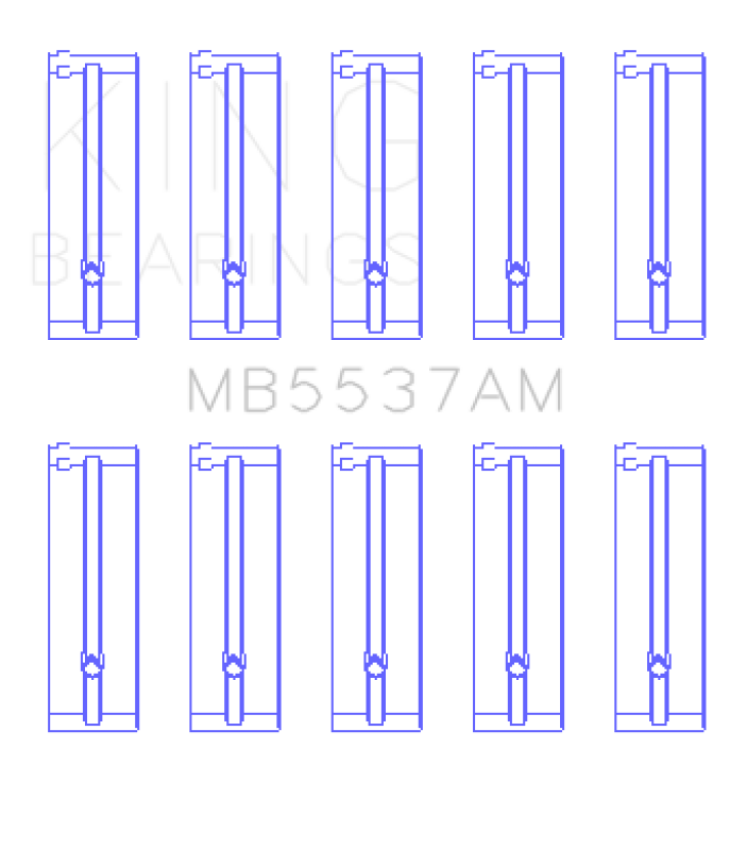 King Ford/Kia/Mazda DOHC 16 Valve/SOHC 8 Valve/SOHC 16 Valve (Size STD) Main Bearing Set