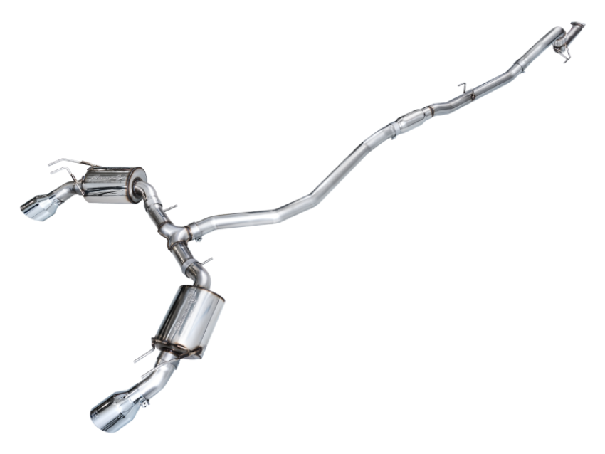 AWE Tuning 3015-32331 22+ Honda Civic Si/Acura Integra Touring Edition Catback Exhaust - Dual Chrome Silver Tip