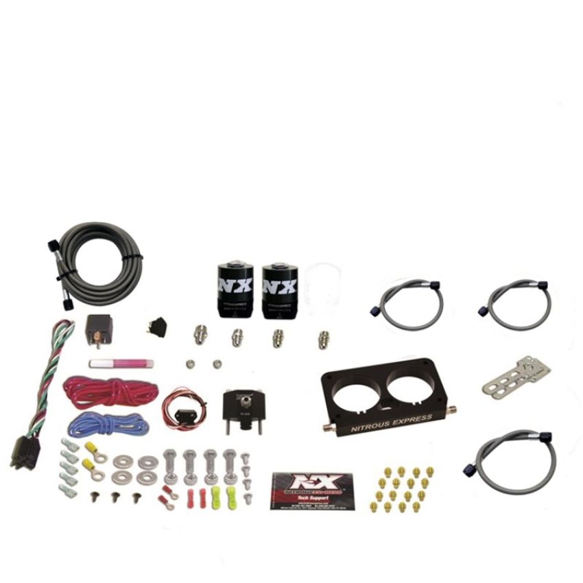 Nitrous Express 20950D-00 FORD 4 VALVE NITROUS PLATE SYSTEM (50-300HP) WITHOUT BOTTLE (STOCK TB)