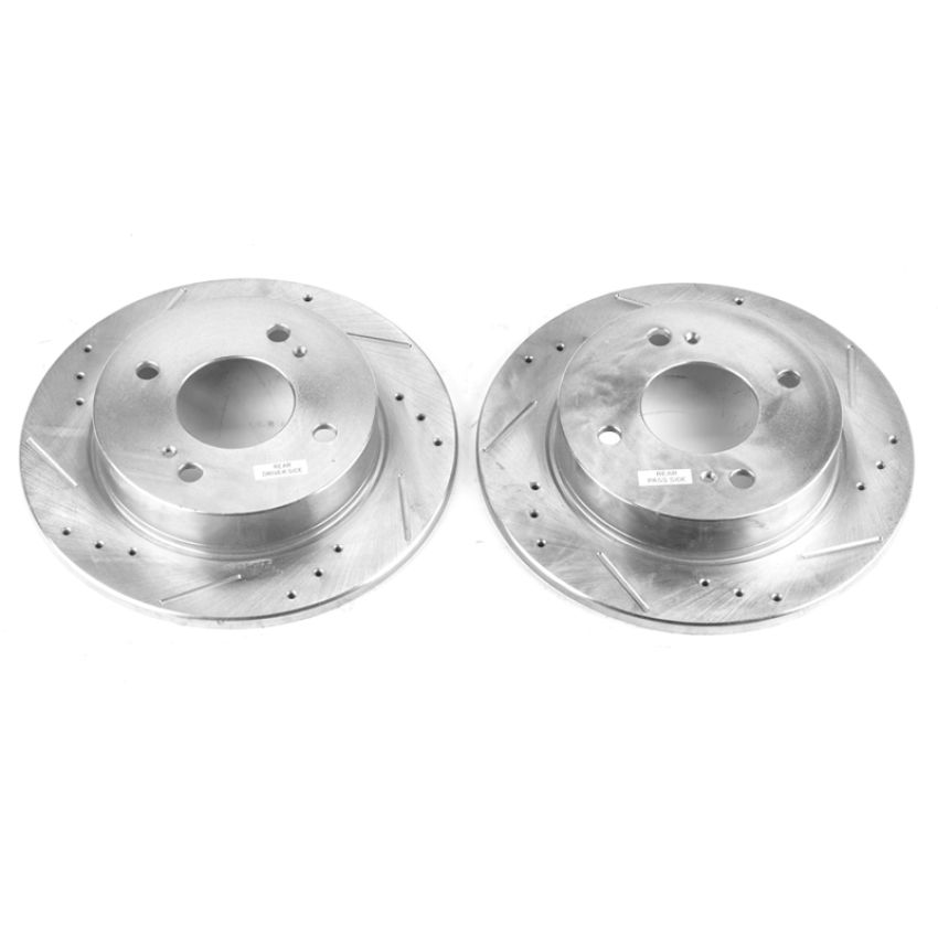 PowerStop JBR553XPR PowerStop Evolution Performance Drilled, Slotted & Plated Brake Rotor Pair