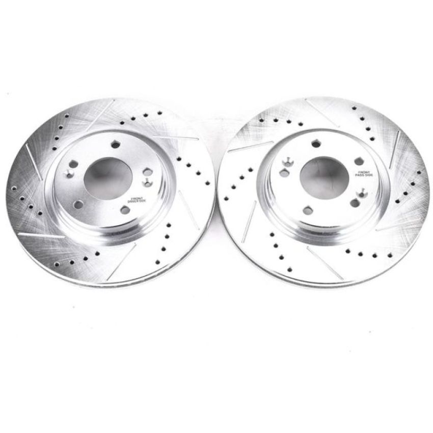PowerStop JBR1710XPR PowerStop Evolution Performance Drilled, Slotted & Plated Brake Rotor Pair
