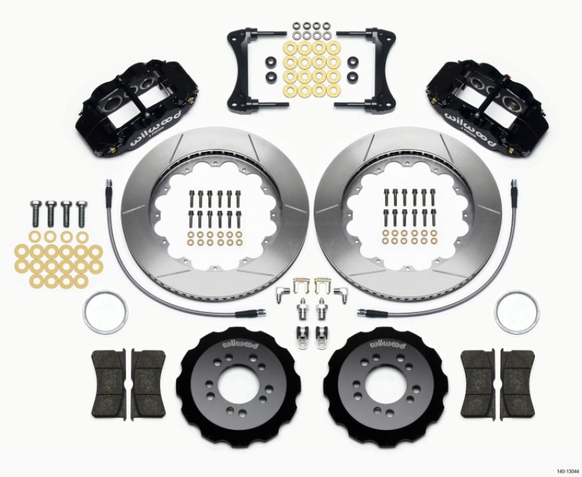 Wilwood 140-13044 Narrow Superlite 6R Front Hat Kit 14.00in 2008-up Hyundai Genesis Coupe w/Lines