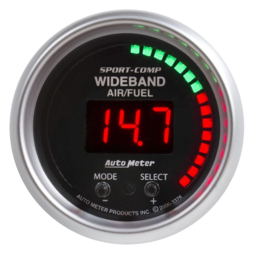 AutoMeter 3397 GAUGE, AIR/FUEL RATIO-PRO PLUS, 2 1/16