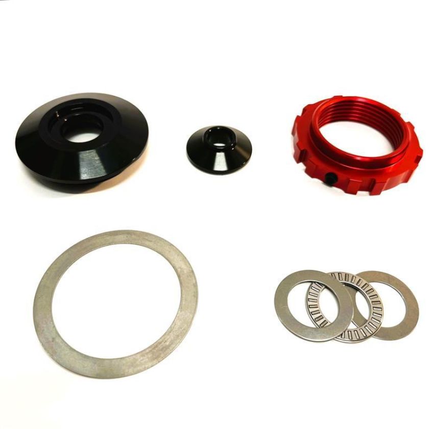QA1 COK113 2.205-8 TPI Coilover Conversion Kit 2.5in ITT Strut - Red Anodized Nut
