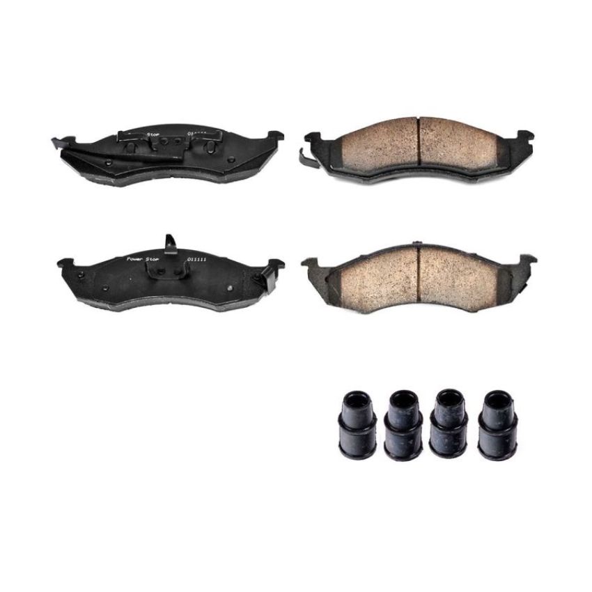 PowerStop 17-576 PowerStop - Z17 Low-Dust Ceramic Brake Pads with Hardware