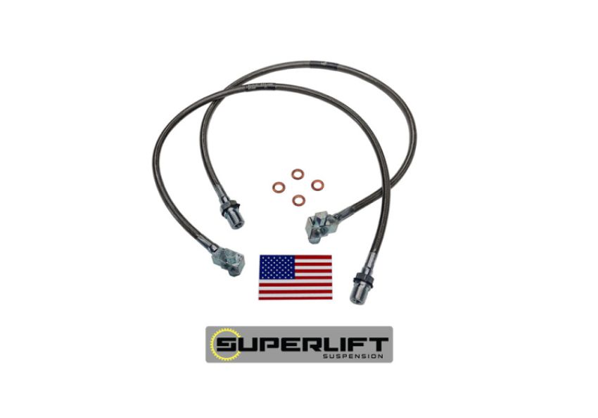Superlift 91345 71-78 GM Pickup/Blazer/Suburbanwith 8-12in Lift Kit (Pair) Bullet Proof Brake Hoses