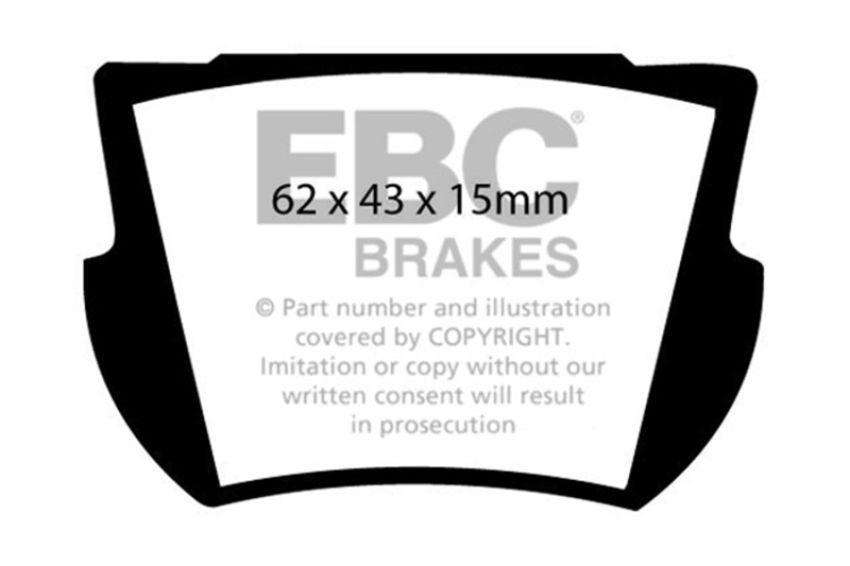 EBC Brakes DP4145R Yellowstuff Street And Track Brake Pads