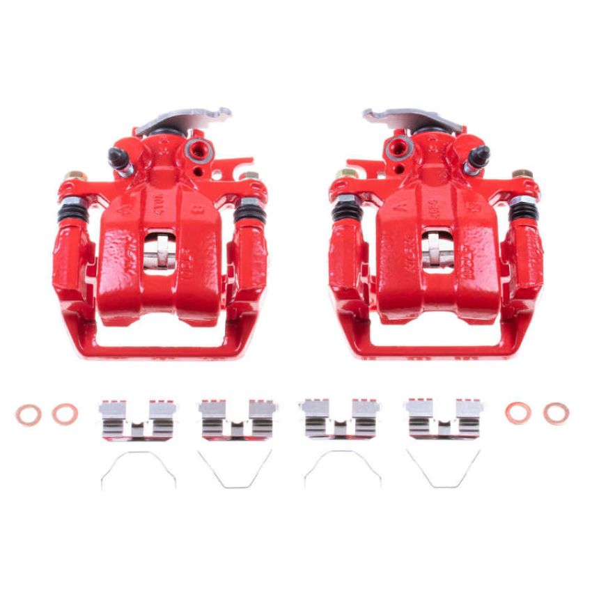 PowerStop S7096 Red Powder Coated Calipers