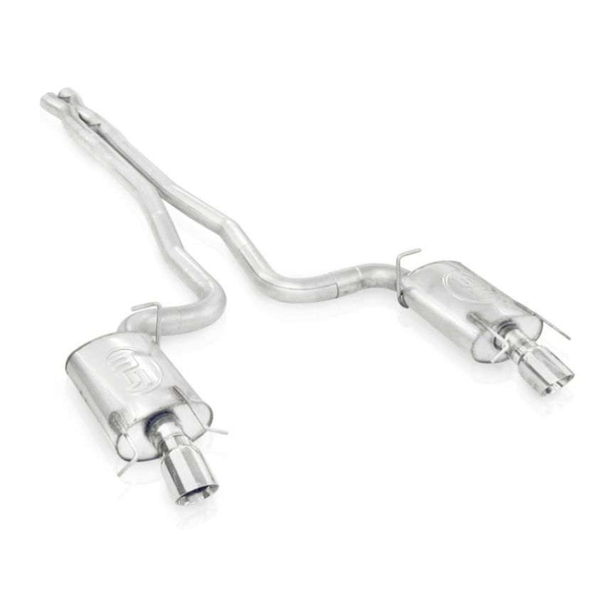 Stainless Works CTSV9CBHDR 2009-15 Cadillac CTS-V Sedan 3in Catback System X-Pipe Chambered Mufflers 4in Tips