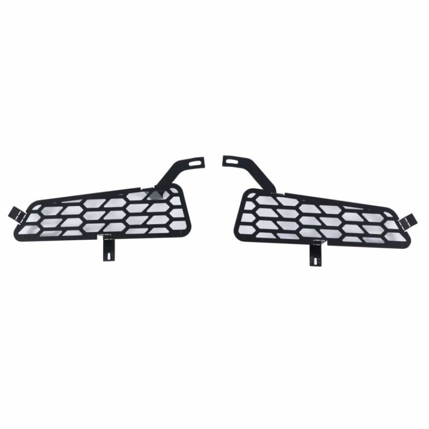 Putco 83168 18-20 Ford F-150 Raptor - Hex Shield - Black Powder Coated Bumper Grille Inserts
