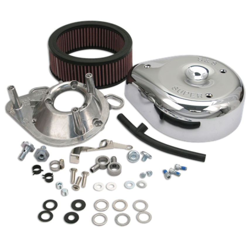 S&S Cycle 17-0403 99-06 BT Teardrop Air Cleaner Kit for Super E/G Carb