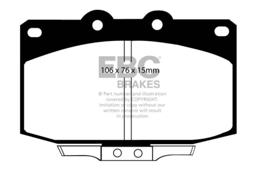EBC Brakes DP3763C Redstuff Ceramic Low Dust Brake Pads