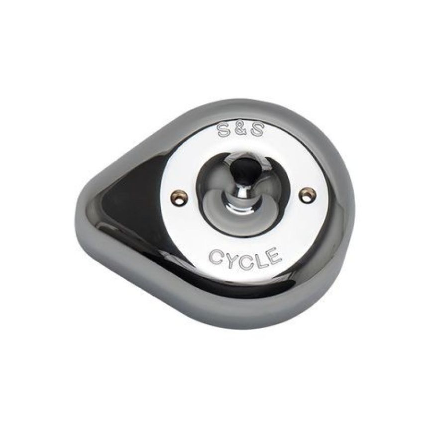 S&S Cycle 170-0530 Stealth Applications Teardrop Air Cleaner Cover - Chrome