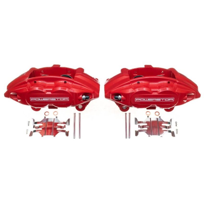 PowerStop S6232 Red Powder Coated Calipers
