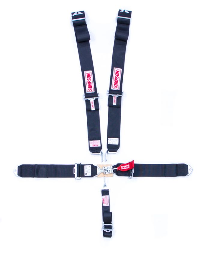 SIMPSON SAFETY SIM29063BK 5-PT Harness System LL P/D B/I Ind 55in