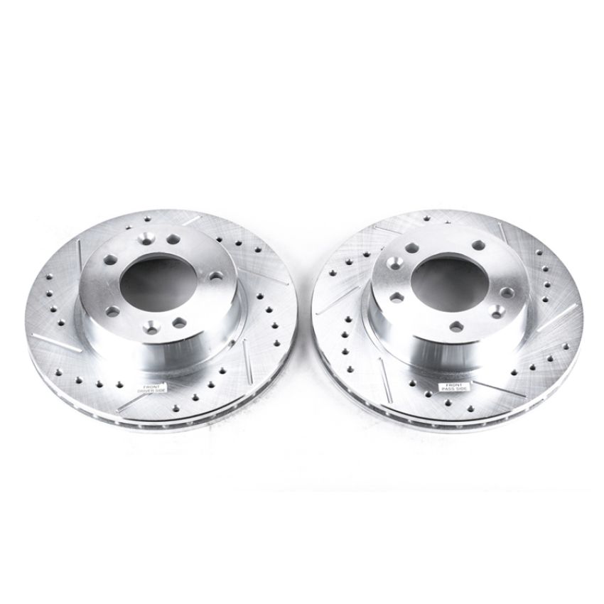 PowerStop JBR381XPR PowerStop Evolution Performance Drilled, Slotted & Plated Brake Rotor Pair