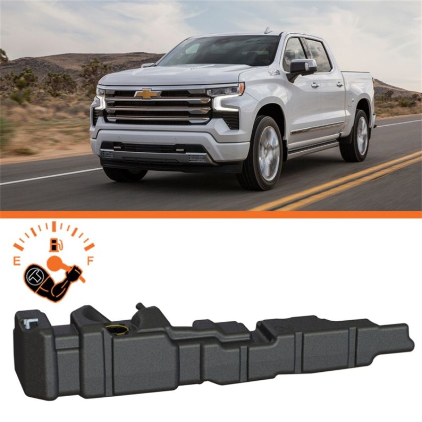 Titan Fuel Tanks 7010519 19-24 GM 1500 Duramax Crew Cab Short/Standard Bed 46 Gallon XXL Mid-Ship Fuel Tank