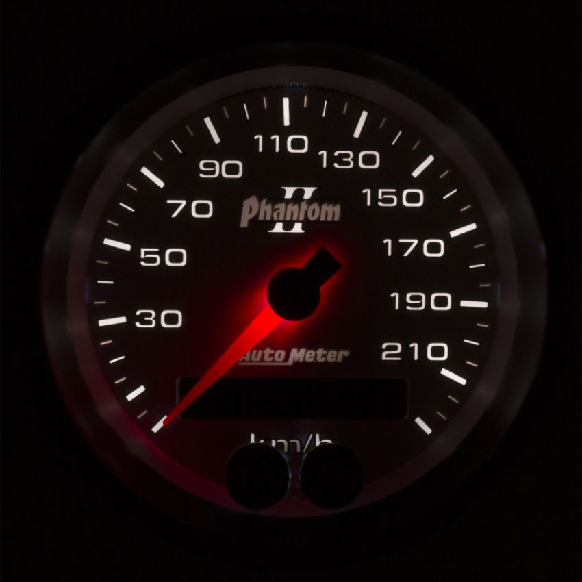 Autometer Phantom II 3-3/8in 0-225KM/H (GPS) Speedometer Gauge