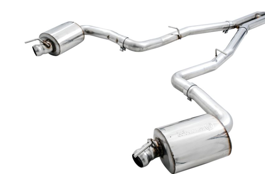 AWE Tuning 3020-11028 2015+ Dodge Challenger 6.4L/6.2L Non-Resonated Touring Edition Exhaust - Use Stock Tips