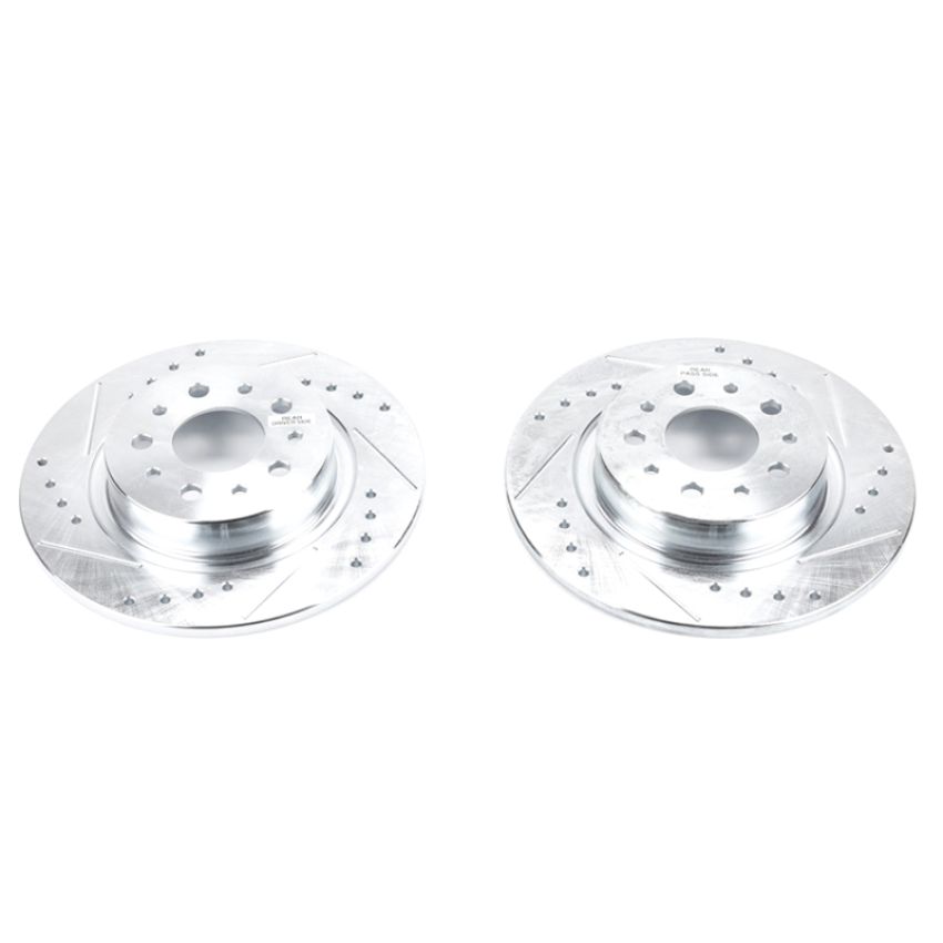 PowerStop EBR1423XPR PowerStop Evolution Performance Drilled, Slotted & Plated Brake Rotor Pair