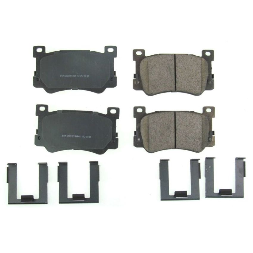 PowerStop 17-1975 PowerStop - Z17 Low-Dust Ceramic Brake Pads with Hardware