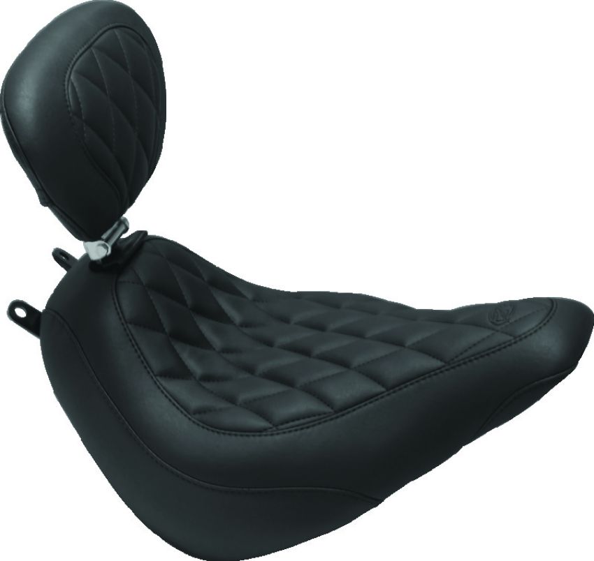 Mustang Motorcycle 75579 Mustang 08-21 Harley Electra Glide,Rd Glid, Rd King, Str Glide Tour Passenger Seat w/Studs - Black