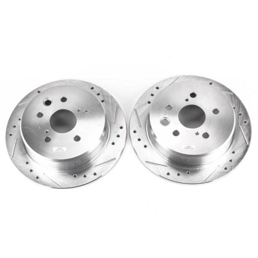 PowerStop JBR1151XPR PowerStop Evolution Performance Drilled, Slotted & Plated Brake Rotor Pair