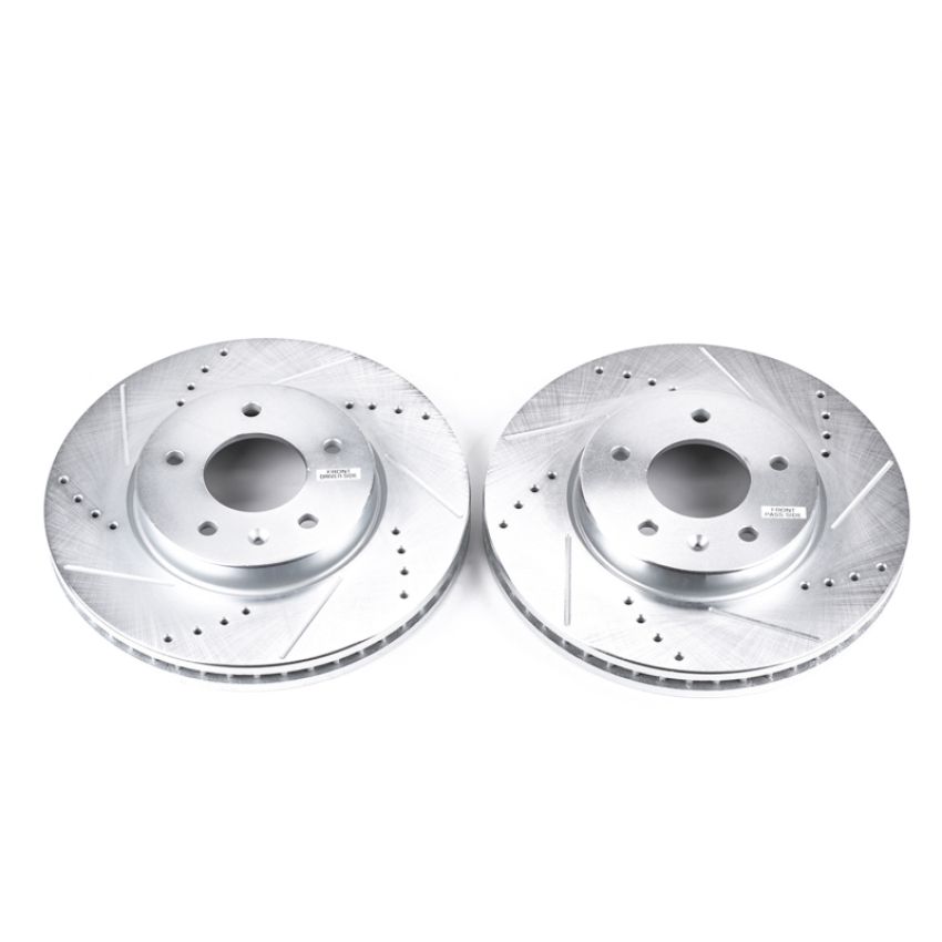 PowerStop AR8667XPR PowerStop Evolution Performance Drilled, Slotted & Plated Brake Rotor Pair