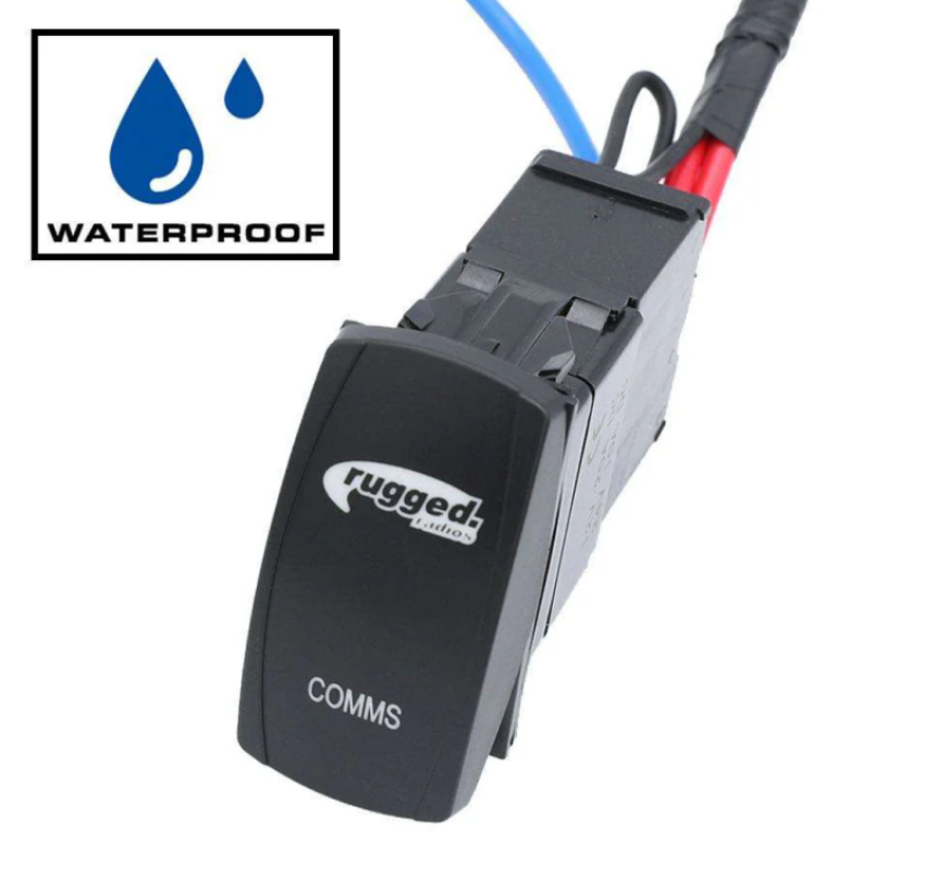 Rugged Radios PH-MS-WP Rocker Power Switch for Waterproof Mobile Radios and Rugged Intercoms