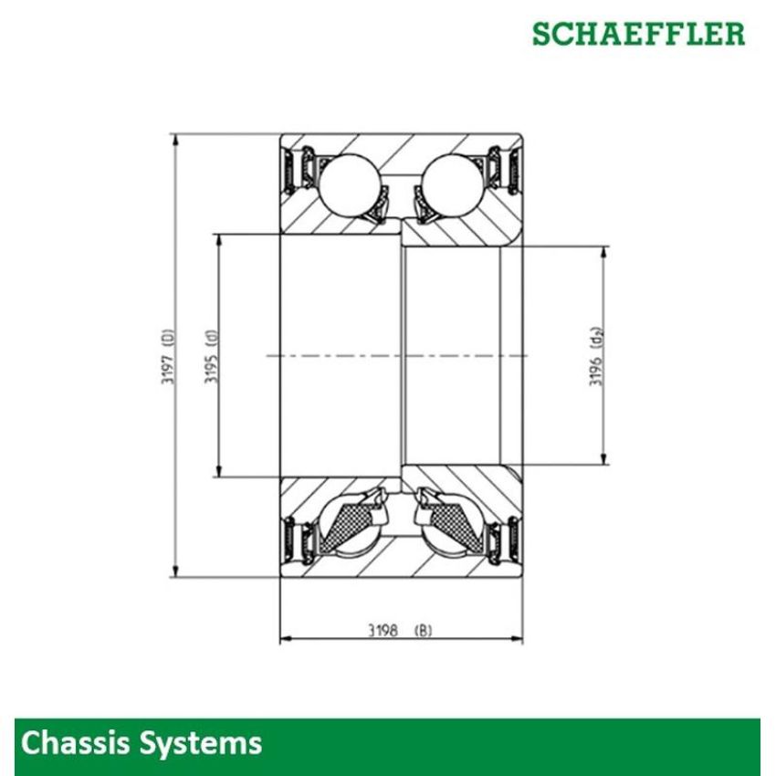 Schaeffler 101032 Schaeffler Wheel Bearing - Generation 1