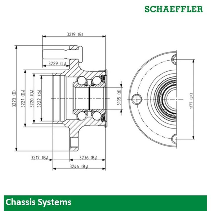 Schaeffler 574076 Schaeffler Wheel Bearing - Generation 2