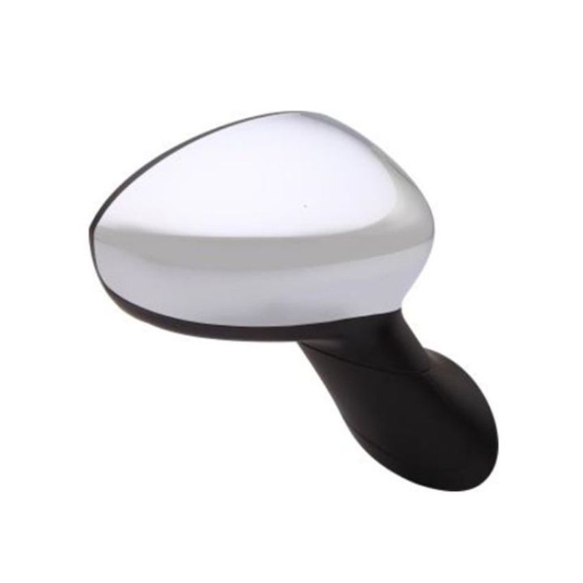 RH MIRROR OTR REAR VIEW TYPE 1;POWER;HTD;TEMP SENSOR;W/COVER;CHROME FIAT 500 12-14