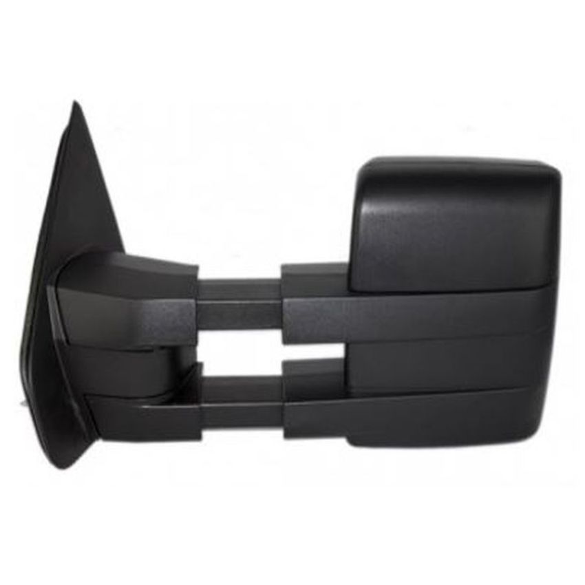 LH DOOR MIRROR TRAILER TOW TYPE PWR HEATED W/ MEMORY, SIGNAL & PUDDLE LMP CHR F150 08-14