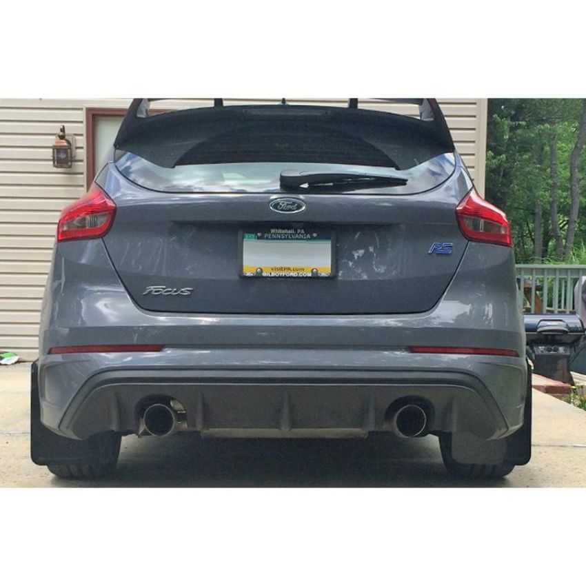 Rally Armor MF27-UR-BLK/GRY Black Mud Flap/Grey Logo