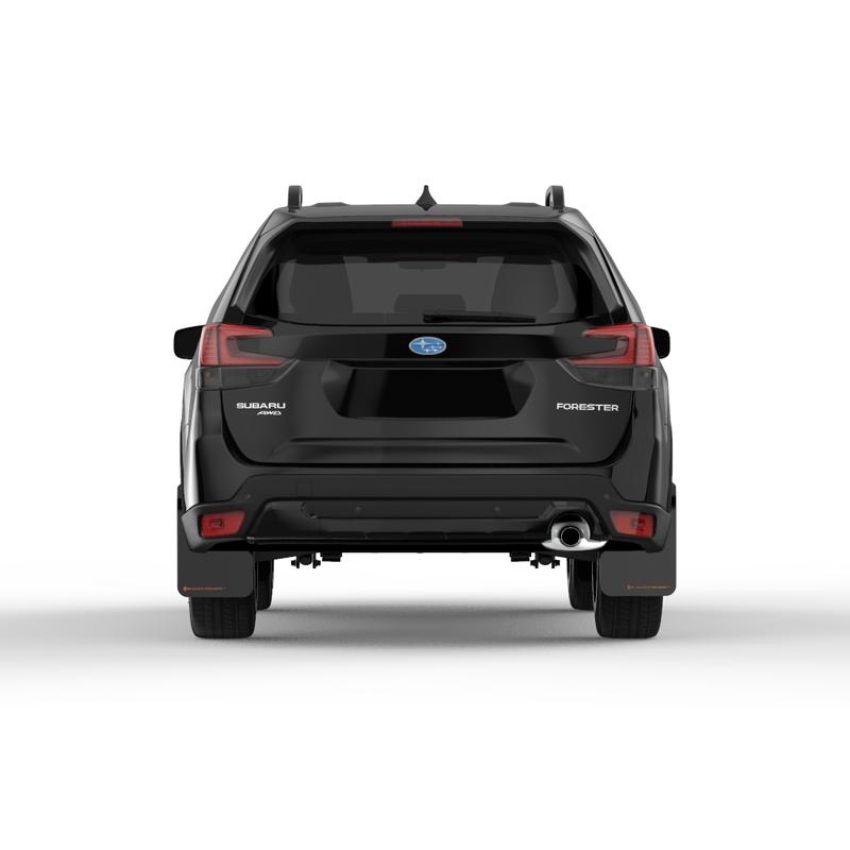 Rally Armor MF52-UR-BLK/OR Black Mud Flap/Orange Logo