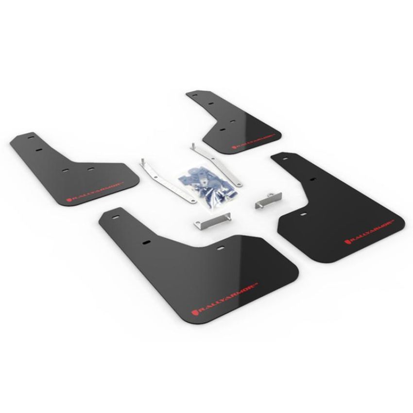 Rally Armor MF52-UR-BLK/RD Black Mud Flap/Red Logo