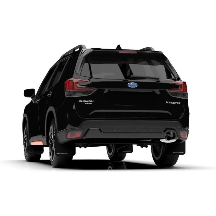 Rally Armor MF52-UR-BLK/WH Black Mud Flap/White Logo