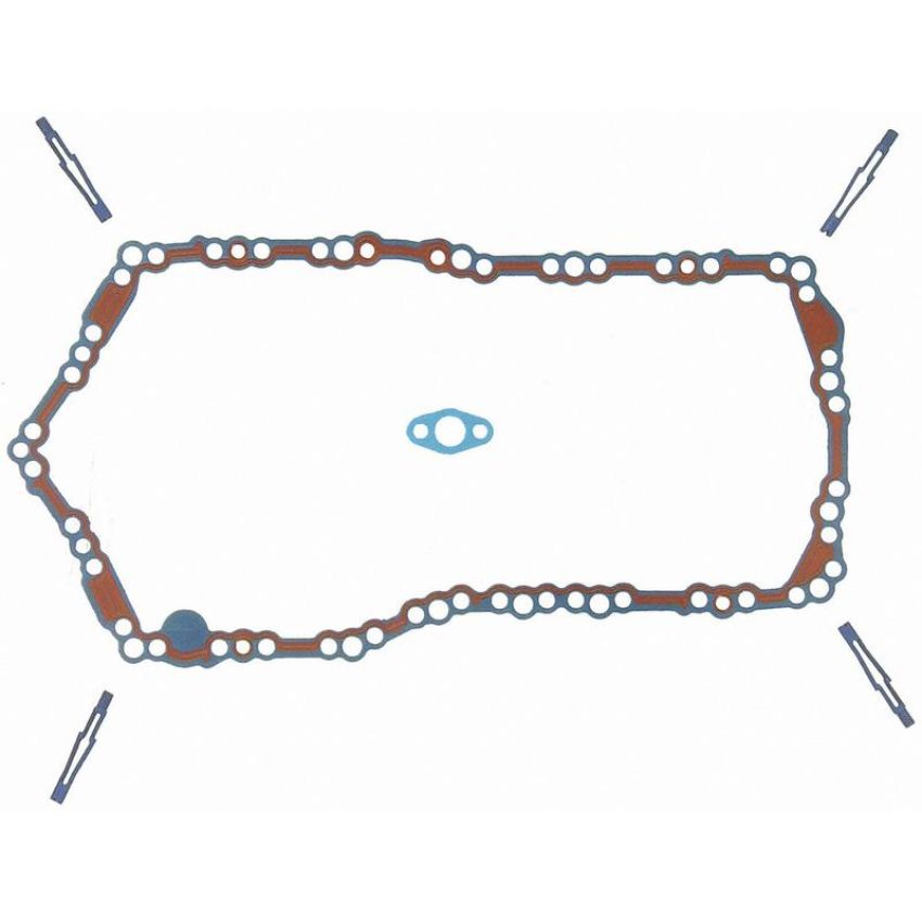 FEL PRO GASKETS OS 30522 T Engine Oil Pan Gasket Set PermaDryPlus rigid carrier, Oil Pan SnapUps Included