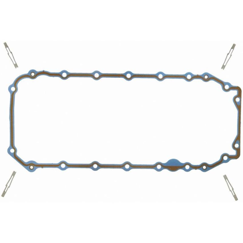 FEL PRO GASKETS OS 30525 T Engine Oil Pan Gasket Set PermaDryPlus rigid carrier, Oil Pan SnapUps Included