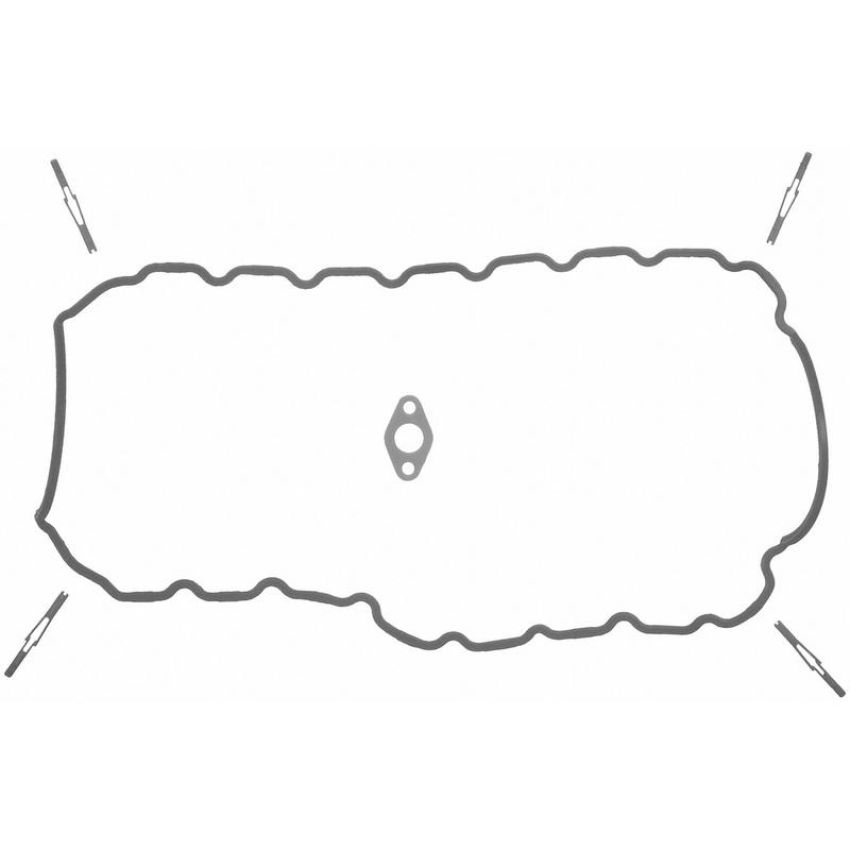 FEL PRO GASKETS OS 30545 R Engine Oil Pan Gasket Set PermaDry molded rubber, Oil Pan SnapUps Included