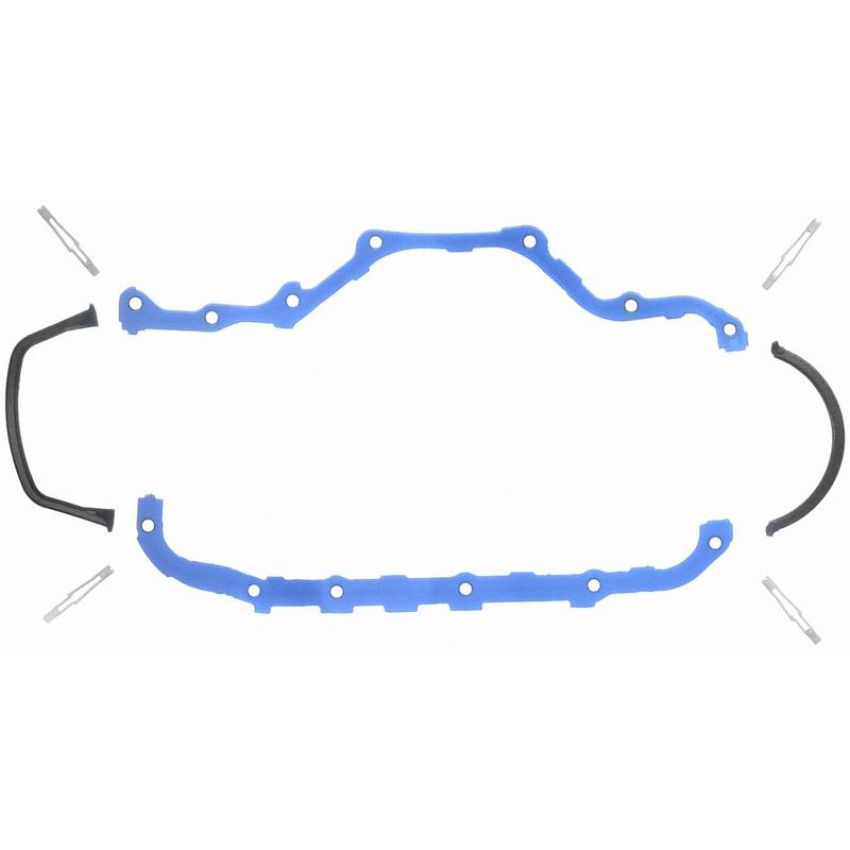 FEL PRO GASKETS OS 30612 R Engine Oil Pan Gasket Set PermaDry molded rubber, Oil Pan SnapUps Included
