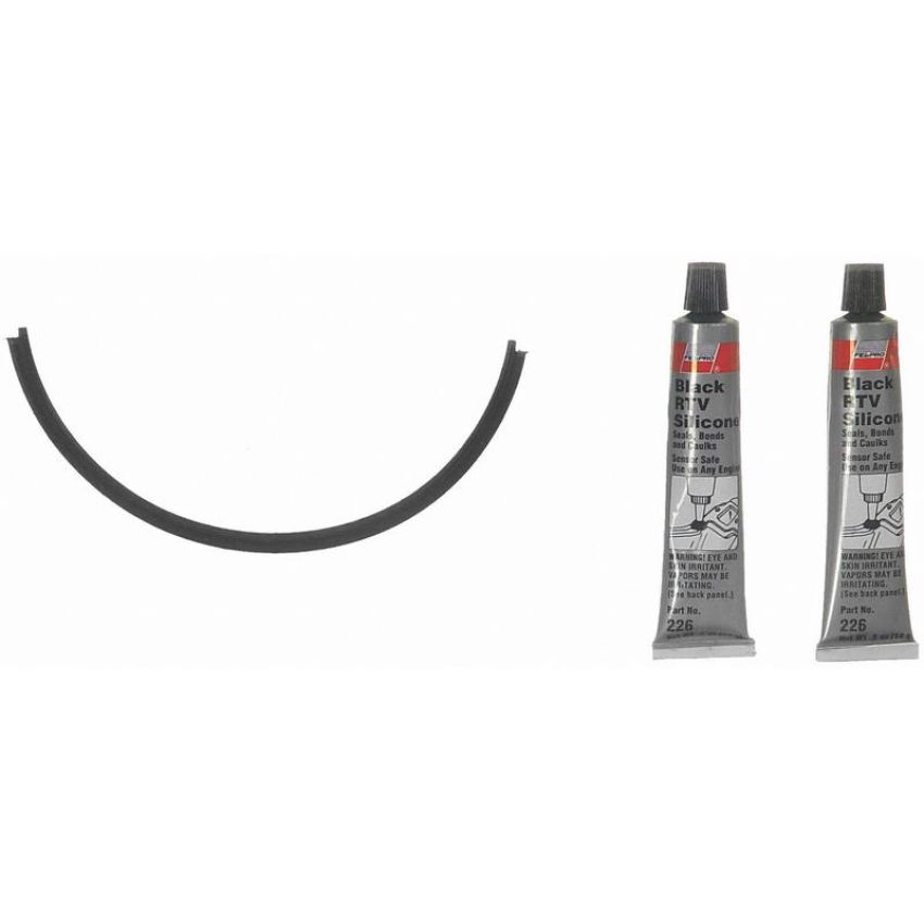 FEL PRO GASKETS OS 30625 R Engine Oil Pan Gasket Set RTV Black silicone w/Rubber end seal