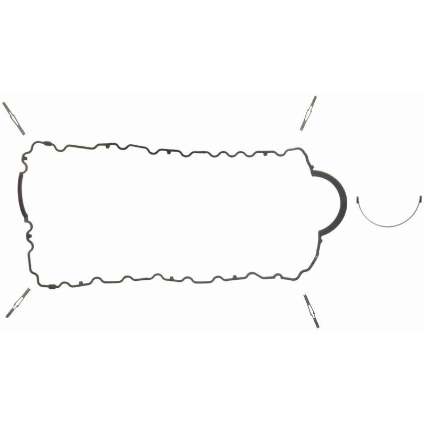 FEL PRO GASKETS OS 30634 R Engine Oil Pan Gasket Set PermaDry molded rubber, Oil Pan SnapUps Included