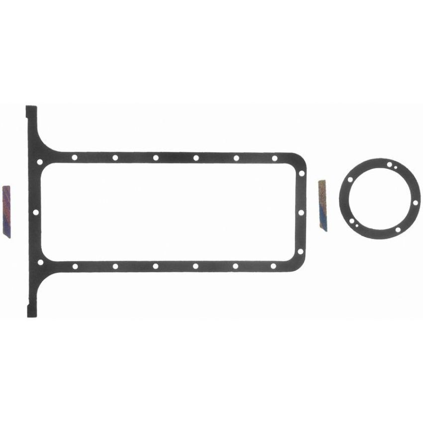 FEL PRO GASKETS OS 34004 Engine Oil Pan Gasket Set 18 Bolt Hole Two Piece Gasket