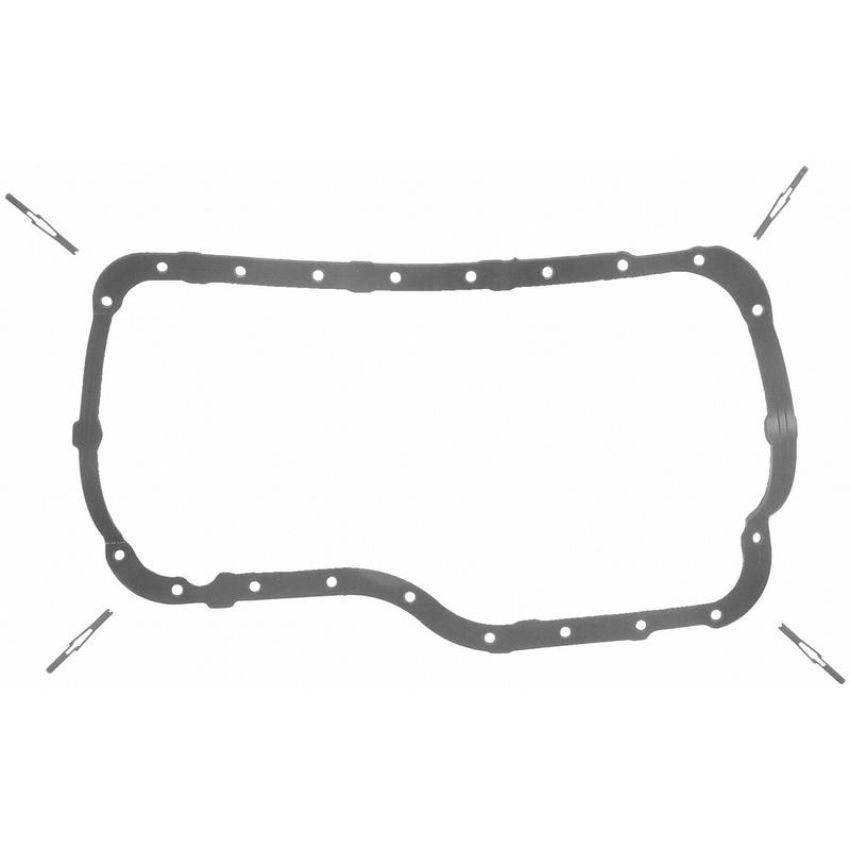 FEL PRO GASKETS OS 34211 R Engine Oil Pan Gasket Set PermaDry molded rubber, Oil Pan SnapUps Included