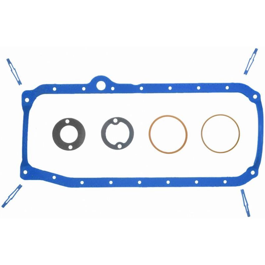 FEL PRO GASKETS OS 34500 R Engine Oil Pan Gasket Set PermaDry molded rubber, Oil Pan SnapUps Included