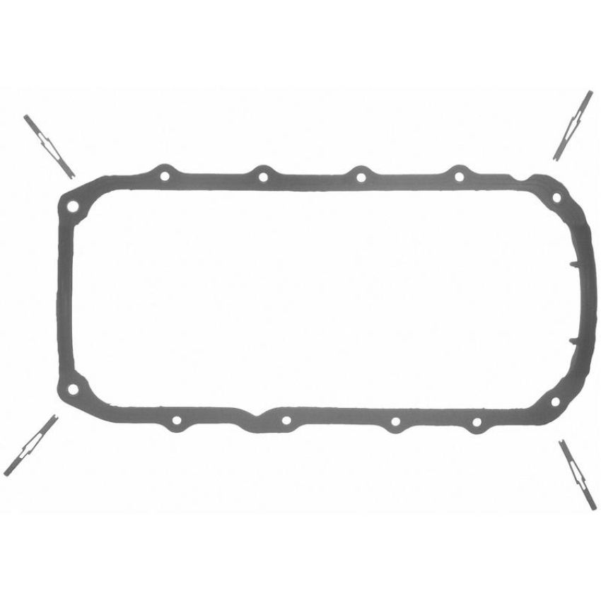 FEL PRO GASKETS OS 34501 R Engine Oil Pan Gasket Set PermaDry molded rubber, Oil Pan SnapUps Included